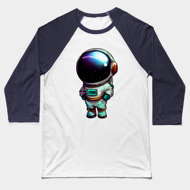 Astronaut Pose Baseball T-Shirt by KHJ